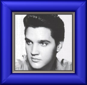young Elvis black/white